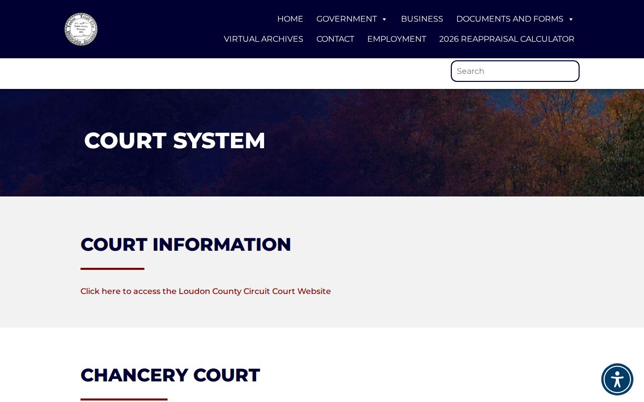 Loudon County warrant search, county court contact map